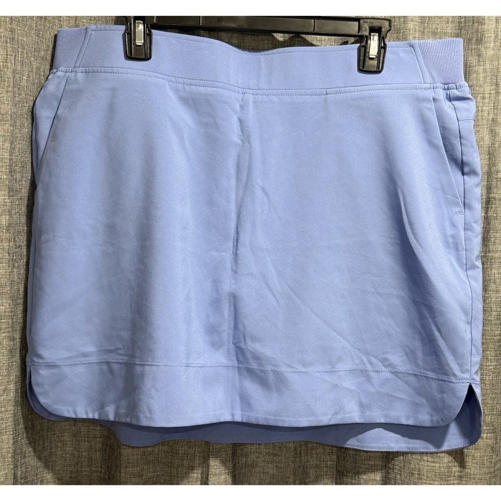 Cypress Club Women's Periwinkle Pull-On Golf/Tennis Skort NWT‎ Pockets – Size XL